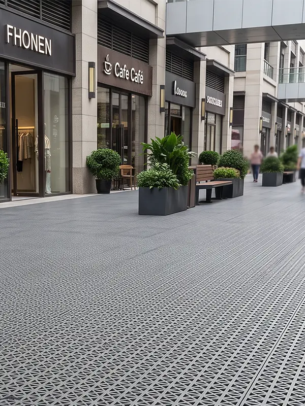 Commercial pedestrian street application concept — Gridessa prototype